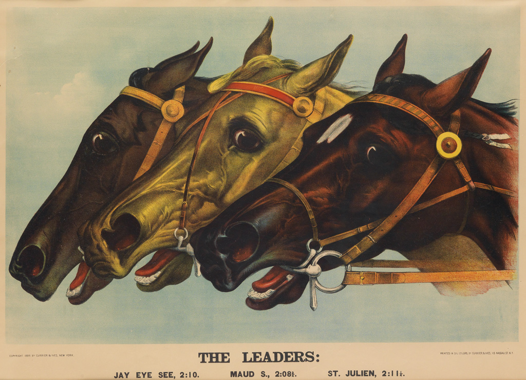 DESIGNER UNKNOWN. THE LEADERS. 1888. 22x29 inches, 56x73 cm. Currier & Ives, New York.